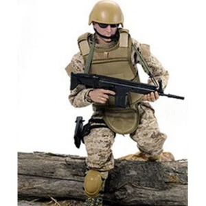 12" 1/6 Military Army Combat Desert ACU Soldier Action Figure Model Toy - Picture 1 of 19