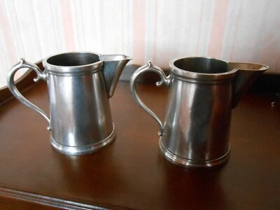 2 Petites cruches à lait RENEKA Strasbourg en Métal Argenté - Photo 1/4