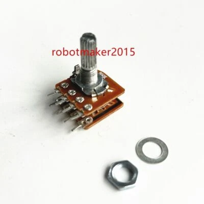 2Pcs 100K B100K 104 8 Pins Dual Stereo Potentiometer Double Rotary shaft=20mm - Image 1 of 4