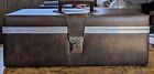 Vintage 8 Track Cassette Holder Carrying Case Holds 24 Tapes Brown Faux Leather