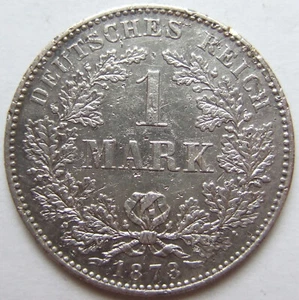 Moneta Impero Tedesco Kaiserreich 1 Mark 1873 F In Very Fine / Extremely Fine - Bild 1 von 2