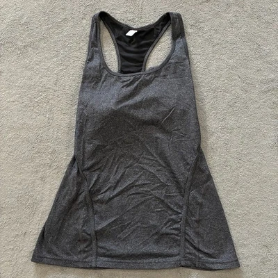 Sujetador deportivo negro incorporado con espalda deportiva gris oscuro Gap Fit para mujer talla M Foto 1 de 4