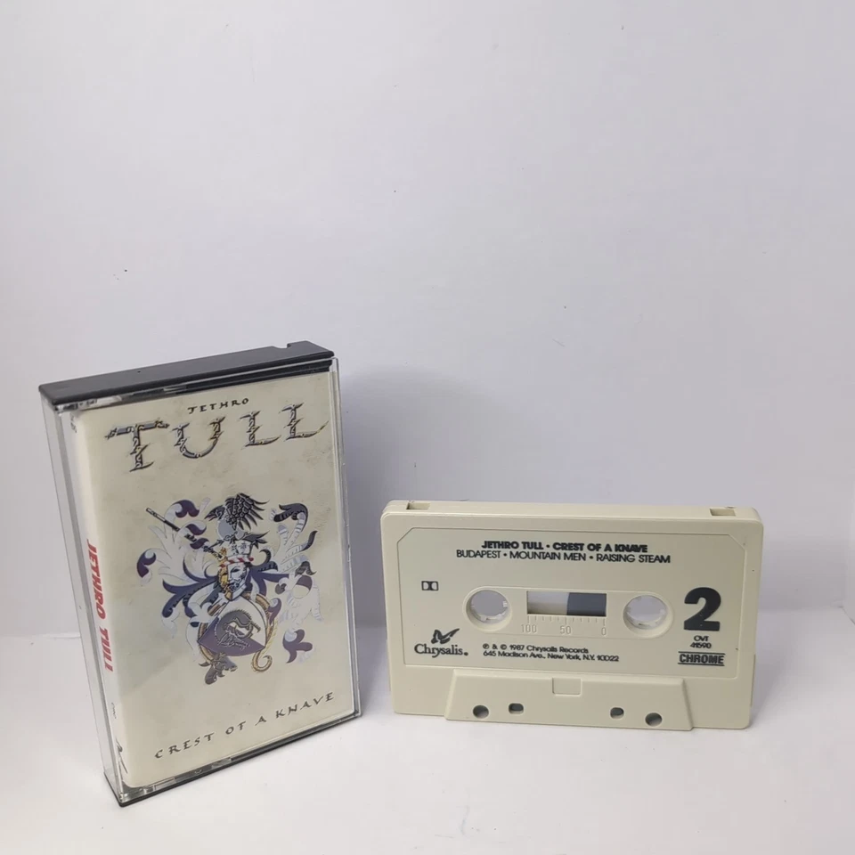 JETHRO TULL Crest Of A Knave Cassette Album 1987 Chrysalis Records - Image 1 of 1