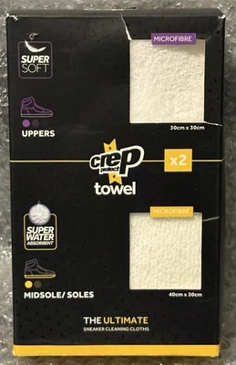 Neu Crep Protect Weiß Handtuch 2er Pack - Bild 1 von 2