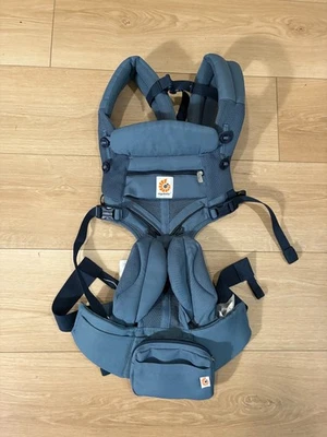 Portabebés Ergobaby Omni 360 Todas las Posiciones Malla Aire Frío Azul Pizarra Foto 1 de 4