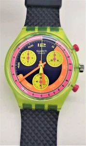 SWATCH Chrono 1992 - SCJ101 - GRAND PRIX - New With Defect - Picture 1 of 5