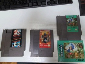 3 NES Games mint Condition Mario,NINJA Gaiden And adventure island 2 With Manual