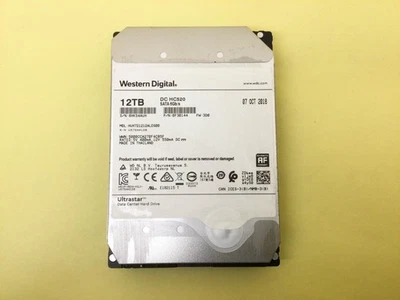WD DC HC520 12TB 7.2K SATA 6Gb/s 3.5in 512e HDD HUH721212ALE600 - Image 1 of 3