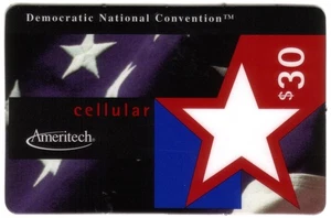 $30. Cellular Democratic Natl Conv. DNC. Tarjeta telefónica (Chicago 1996) - Imagen 1 de 1