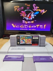 The Ren and Stimpy Show: Veediots! (Super Nintendo SNES) Auténtico Probado Funciona - Imagen 1 de 10