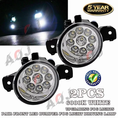 2pcs LED Bumper Fog Lights Lamps Pair Right&Left For Nissan Rogue 2008-2009 Foto 1 de 4