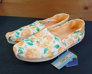 Zapatos TOMS Alpargata Mujer Rosa Pálido Estampado Naranjas Sunkissed Talla 8 - Imagen 1 de 22