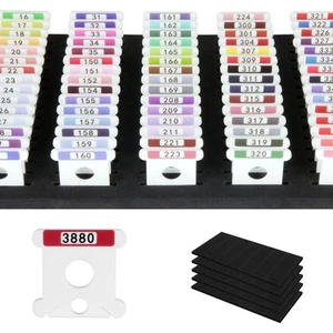 White 3mm Acrylic Embroidery Floss Bobbins,500Pcs Embroidery Thread Organizer... - Picture 1 of 9