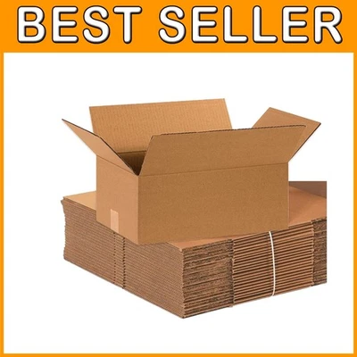 Medium Corrugated Boxes 15x10x6, Pack of 25 - Image 1 of 4