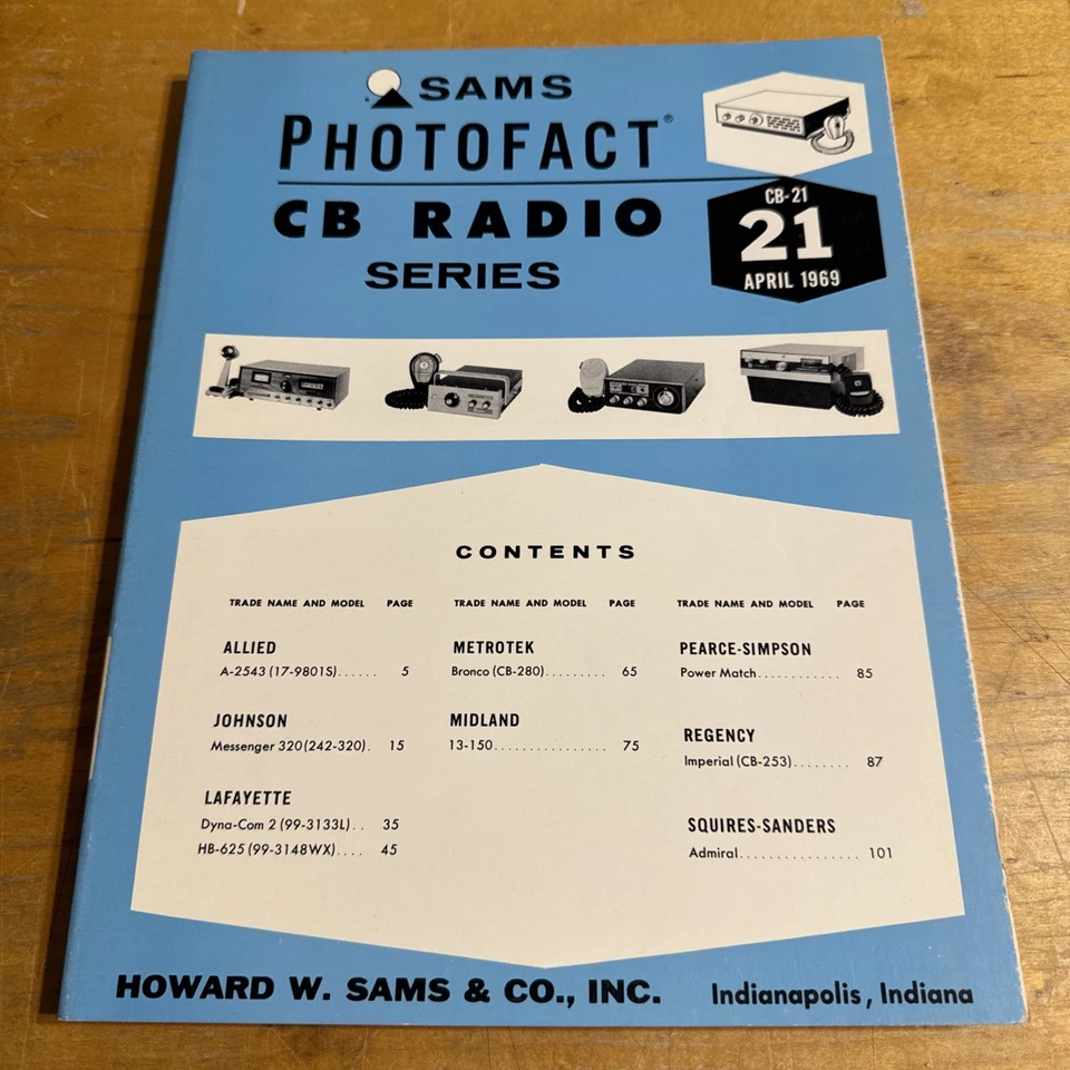 SAMS Photofact CB Radio Series Manual CB 21 April 1969 - Image 1 of 1