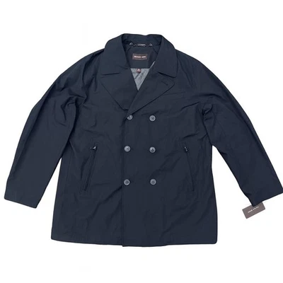 mens Mickael Kors black mens double breasted jacket trench size XXL - Image 1 of 4