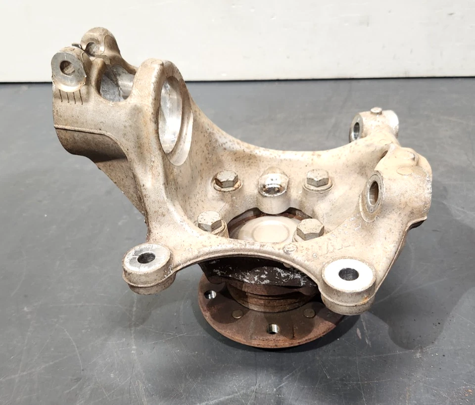 ✅08-13 OEM BMW E90 E93 M3 Buje de conductor delantero Husillo Nudillo Cojinete de rueda Portador Foto 1 de 4