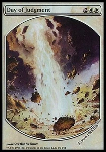 PROMO FOIL Day of Judgment - White Magic Player Rewards MPR Mtg Magic Rare L6 - Picture 1 of 1