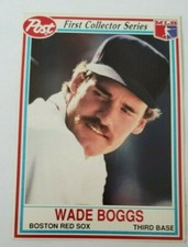 1990 Post First Collectors Series Wade Boggs Boston Red Sox
