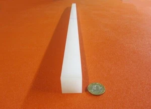 Barra de LDPE (polietileno de baja densidad), 1,0" de grosor x 1,0" de ancho x 36" de largo - Imagen 1 de 12