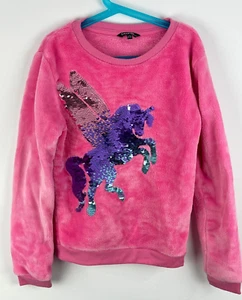 George Kids Sweater Size L 10-12 Pink Long Sleeve Round Neck Polyester - Picture 1 of 9