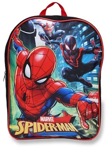 Marvel Spiderman and Miles Morales Boys School Backpack Book bag Kids Avengers - Picture 1 of 3