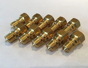 GU00104 macho 1/4 de conexión rápida con sellos VITON para máquinas de limpieza de alfombras x10 - Imagen 1 de 1