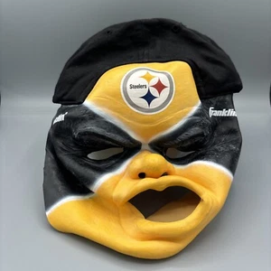 Pittsburgh Steelers Men's Cap Hat Latex Game Day Face Mask  Franklin Adjustable✅ - Picture 1 of 5