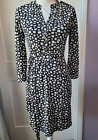 The Limited Womens Dress XS Black and White Belted Giraffe Animal Print