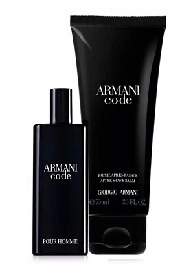 Armani Code Pour Homme Eau De Toilette Spray y Bálsamo para Después del Afeitado Juego de Viaje Foto 1 de 3