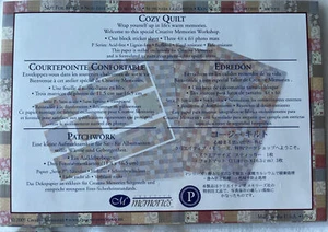 NIP Vintage Creative Memories COZY QUILT PAPER & STICKER SET Lot of 2 - Picture 1 of 2
