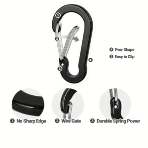 Aluminium Clasp Spring Hook Carabiner Dog Lead Leash Rope LinkStrong Buckle Hook - Picture 1 of 11