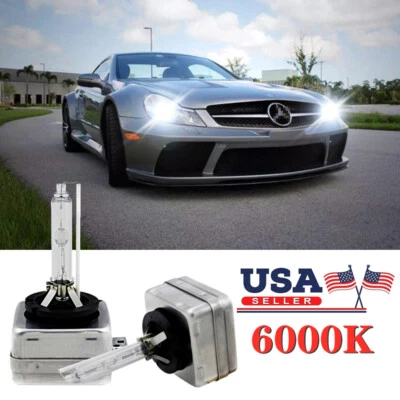 Pair Front HID Headlight Bulb For Mercedes Benz E Series 2008-2012 Low&High Beam - Image 1 of 4