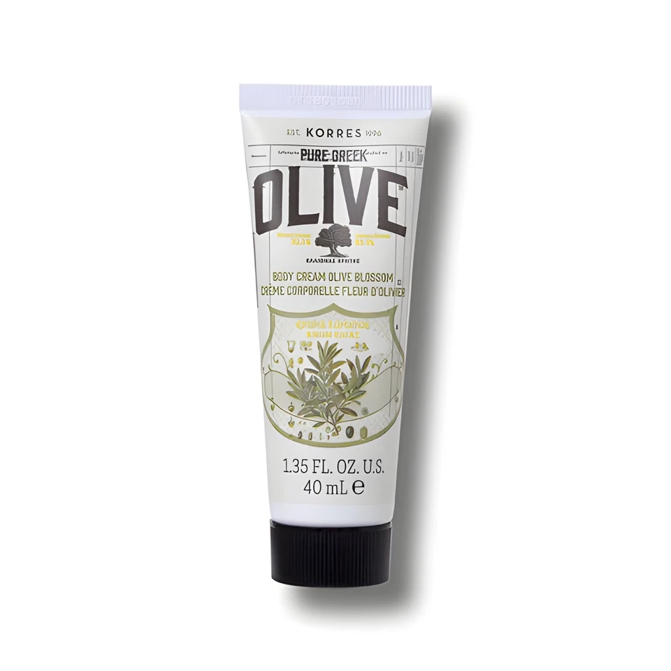 Crema corporal de oliva griego puro KORRES flor de olivo, 1,35 fl oz *NUEVO* tamaño de viaje Foto 1 de 1