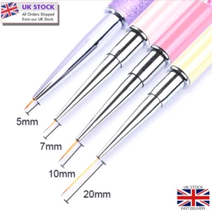 Painting Liner Brush Gel Polish Precision Nail Art Thin Drawing Pen 3/7/10/20 UK - Picture 1 of 11