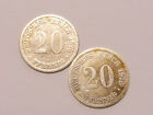 L10199  Kaiserreich 20 Pfennig 1875 C And 1876 D