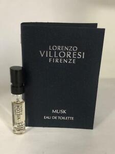 Lorenzo Villoresi Firenze Musk Eau De Toilette Vial Sample 1.5ml  New With Card