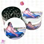 50mm Dad Bod in a Drop Top Mini Metal Tobacco Magnetic 4Part Grinder Funny Gift