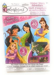 Disney Princess Colorforms Sticker Story Adventure Set 40+ Colorforms 3 Scenes - Picture 1 of 1