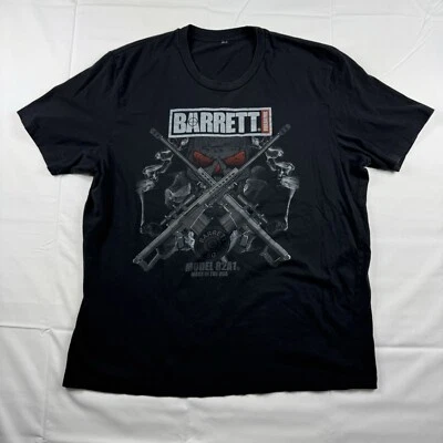 Camiseta Barrett Armas de Fuego Para Hombre L Logo Estampado Gráfico Modelo 82A1 Hecha en EE. UU. Foto 1 de 4