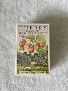 Crabtree & Evelyn London Vintage Cherry Kernel Oil Orchard Soap Bar 1980 3.5 oz - Picture 1 of 6