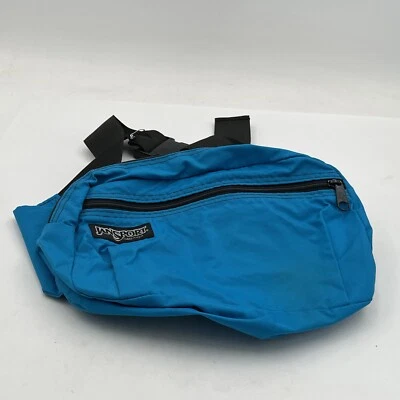 Vintage 90’s Jansport Crossbody Messenger Bag Cross Body Blue Teal Made in USA - Image 1 of 4