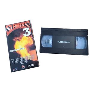 Slednecks 3 Hell Froze Over VHS Vintage SnowMobile trick movie Jackson Hole WY