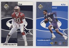 1998 UD Choice Starquest/Rookquest Blue Jerry Rice Randy Moss Rookie RC HOF