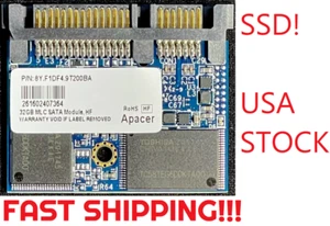 Apacer SSD 64GB MLC SATA Module Solid State Drive PN: 8Y.F1EG4.4T300BA Half Slim - Picture 1 of 5