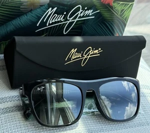 Gafas de sol Maui Jim S-Turns MJ 872 02 negras y cristalinas + grises lentes polarizadas - Imagen 1 de 6