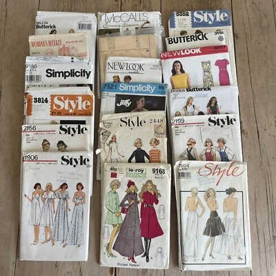 18 Mixed Corset Nightwear Pinafore Coat Mumu Tunic Top Used Ladies Cut Pattern - Image 1 of 4