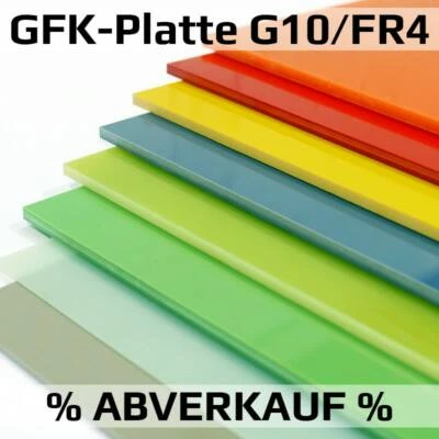 GFK Platte 6mm G10 FR4: rot - grün - lime Glasfaserplatte Griffschale Glasfaser