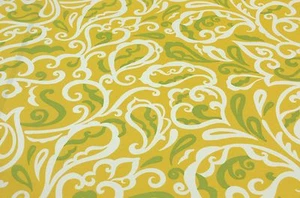 RICHLOOM ALBANY BANANA PAISLEY LEAF OUTDOOR FURNITURE FABRIC BY THE YARD 54"W - Picture 1 of 5