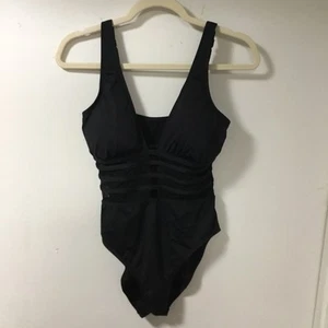 La Blanca Women’s Size 8 Black One Piece Swimsuit New - Picture 1 of 2